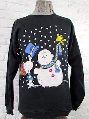 Men's Peanuts Snoopy Cool Winter Ugly Christmas Sweater