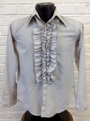 Vintage ruffled tuxedo shirt sale