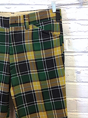 green and yellow plaid pants