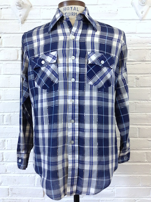 Sazz Vintage Clothing: (S) Mens Vintage 70s Plaid Western Shirt