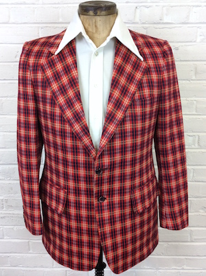 mens plaid blazer vintage