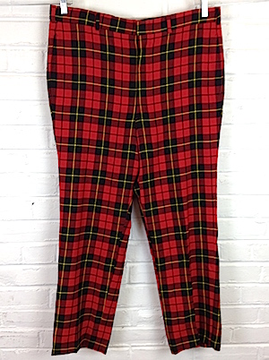 Red 70s Disco Pants, Fredericks of Hollywood, 1970s disco pants