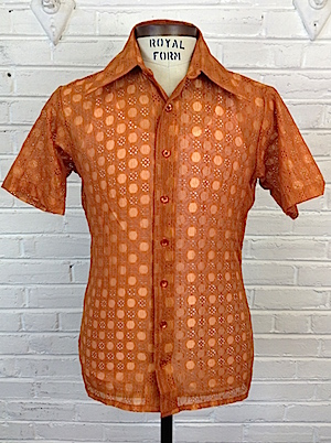 orange shirt mens outfit