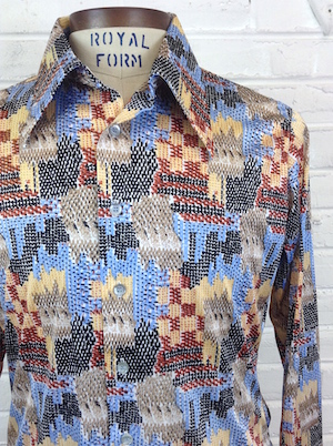 Sazz Vintage Clothing: (XS) Mens Vintage 70s Huk A Poo Disco Shirt