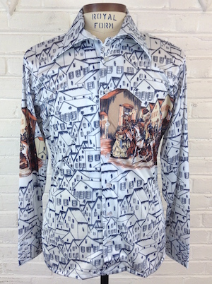 Vintage Men's Shirt - Navy - L