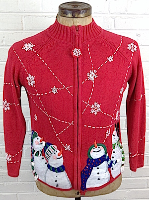 Sazz Vintage Clothing: (men's S, short) Ugly XMAS sweater cardigan