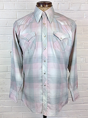 Sazz Vintage Clothing: (L/XL) Men's Vintage HBarC Western Shirt