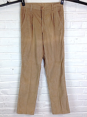 Sazz Vintage Clothing: (30x33) Mens Vintage 70s/80s Pants! Pleated Tan  Corduroy Pants!