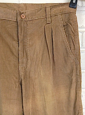 Sazz Vintage Clothing: (30x33) Mens Vintage 70s/80s Pants! Pleated Tan  Corduroy Pants!