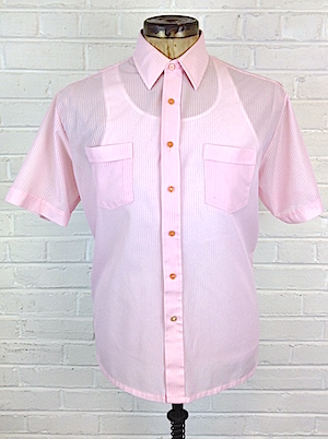 80s mens button shirt