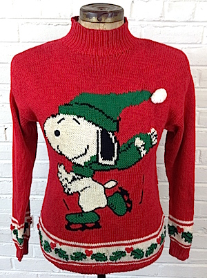 red knit sweater mens