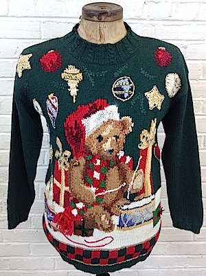 teddy bear christmas sweater
