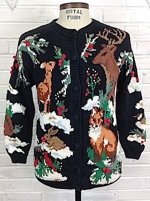 mens black christmas sweater