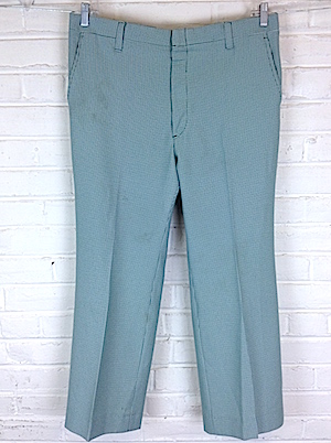 Sazz Vintage Clothing: (36x28) Mens Vintage 70s Disco pants. Green