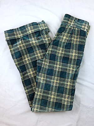 Sazz Vintage Clothing: (30x33) Mens Vintage 70s Disco Pants! Green 'n'  Cream Plaid! Corduroy BELLS!