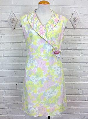 pastel shift dress