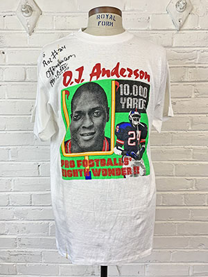 1990 Ottis OJ Anderson Signed Game Used New York Giants Jersey PSA