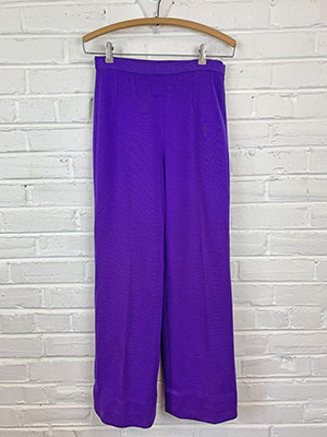 1980s Esprit Purple Pants Vintage 80s High Waist Pleated Tapered Trousers  Women's Clothing XS -  Canada