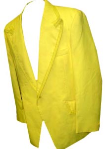 1970's Yellow Vintage Tuxedo Jacket Multiple Sizes Short Regular Long 