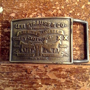 levi strauss & co belt buckle