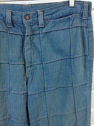 (35X29) Mens Vintage 70s Bell Bottom Jeans!!! Groovy Denim Patchwork ...