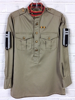 (boys XL wmns XS) Vintage RALPH LAUREN Pullover-style Military Jacket! Cool Patches!