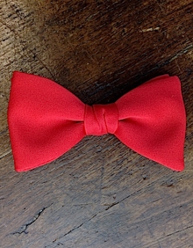 Vintage 70s Clip-On BOW TIE in Bright Red! Never Worn! Pee Wee Herman!