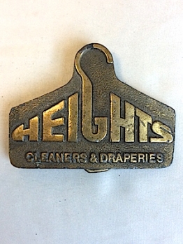 Vintage Belt Buckle!  Heights Cleaners and Draperies!