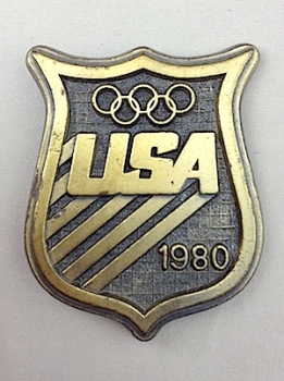 Vintage Belt Buckle!  Amazing USA 1980 Olympics Buckle!