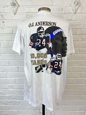 Ottis Anderson Signed Giants Throwback Jersey (Gridiron Legends COA)