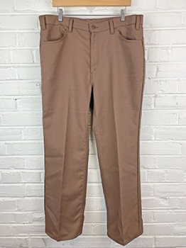 (38x29) Mens Vintage 70s Levi's Disco Pants. Groovy Milk Chocolate Brown!