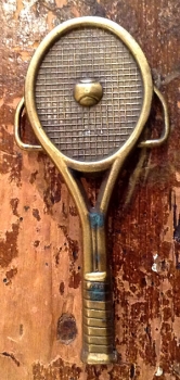 Novelty Vintage Belt Buckle Tennis Racket, Game-point ready!